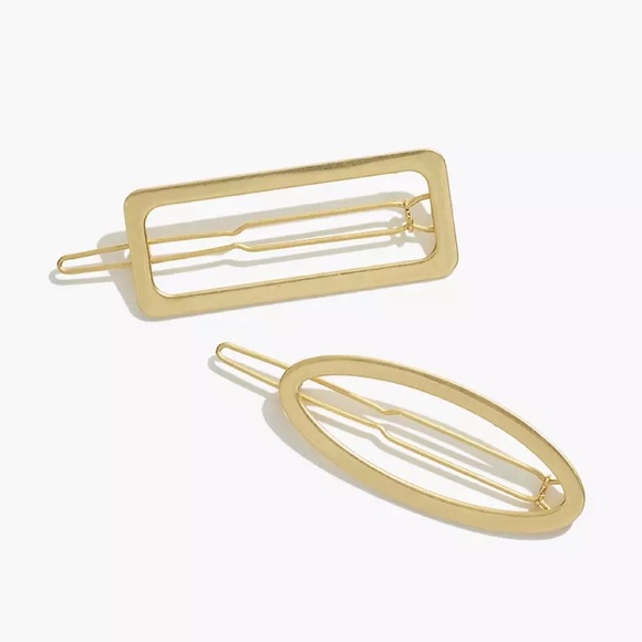 Madewell Accessories - Madewell - Two-Pack Open Shape Hair Clips
